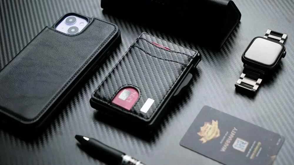 Umoven Wallet for Men - with Money Clip Slim Leather Slots Credit Card Holder RF